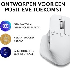Logitech MX Master 3S for Mac - Optisk Trådløs Mus i Grå | Ultimativ Præcision & Komfort